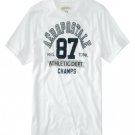 Aeropostale Athletics Champs Graphics T-Shirt Tee White Size Medium or M Mens Teens Boys NEW