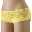 Candies Floral Lace Hipster Panties Sz Medium Hipsters Yellow New