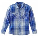 Mens Enyce Prism Plaid Casual Button-Front Shirt Oxford Style ROYAL BLUE Sz. XXL NEW
