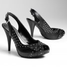 Elle BLACK Women's Dress Heels Shoes Size 7.5 Womens Dress Open Toe NEW