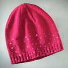 NEW Vera Wang Breast Cancer Awareness Hat Bright Pink Sequin Design