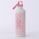 NEW Dana Buchman Breast Cancer Awareness Zebra Design Water Bottle NEW