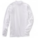 Mens White Mock Neck Shirt Top or Tee Long Sleeve Sz Extra Large XL NEW