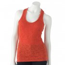 Juniors Teens Girls Paprika Red Lace & Crochet Tank Top by Candies Sz Large or L $28.00 NEW