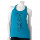 Juniors Teens Girls Floral Embroidered Braided Blue Tank Top Shirt by SO Sz M Medium $20.00 NEW