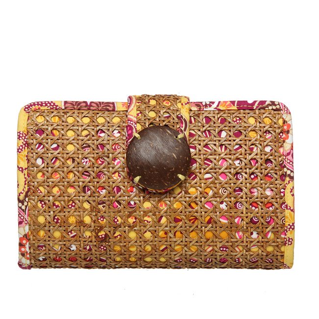 Vera Bradley Small Medium Tiki Clutch Handbag Purse Bali Gold $58 NEW