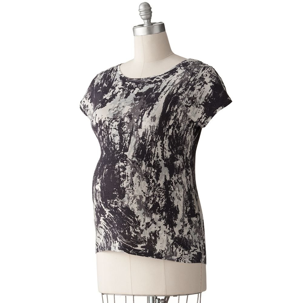 NEW Womens Maternity Splatter Top or Shirt Sz S or Small Oh Baby ...