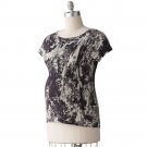 NEW Womens Maternity Splatter Top or Shirt Sz S or Small Oh Baby Maternity Black Gray NEW $40