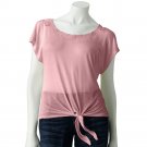 Juniors Teens Pink Eyelet Crop Top Shirt by Candies Sz S Small $38.00 NEW