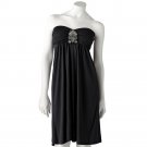 Candies Size Small or S Embellished Tube Style Dress Solid Black NEW $58.00