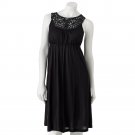 Candies Size Small or S Soutache Dress Solid Black NEW $58.00