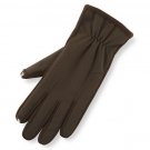 Womens Isotoner Brown Smartouch Stretch Tech Gloves Sz. M/L Medium to Large Winter NEW $42