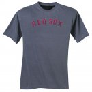 Adult Unisex Boston Red Sox Tee or T-Shirt by Majestic Retro Look Navy Size 2XL XXL NEW