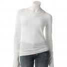 Juniors White Solid Scoop neck Tee or T-Shirt by SO Size 2XL or XXL $20 NEW