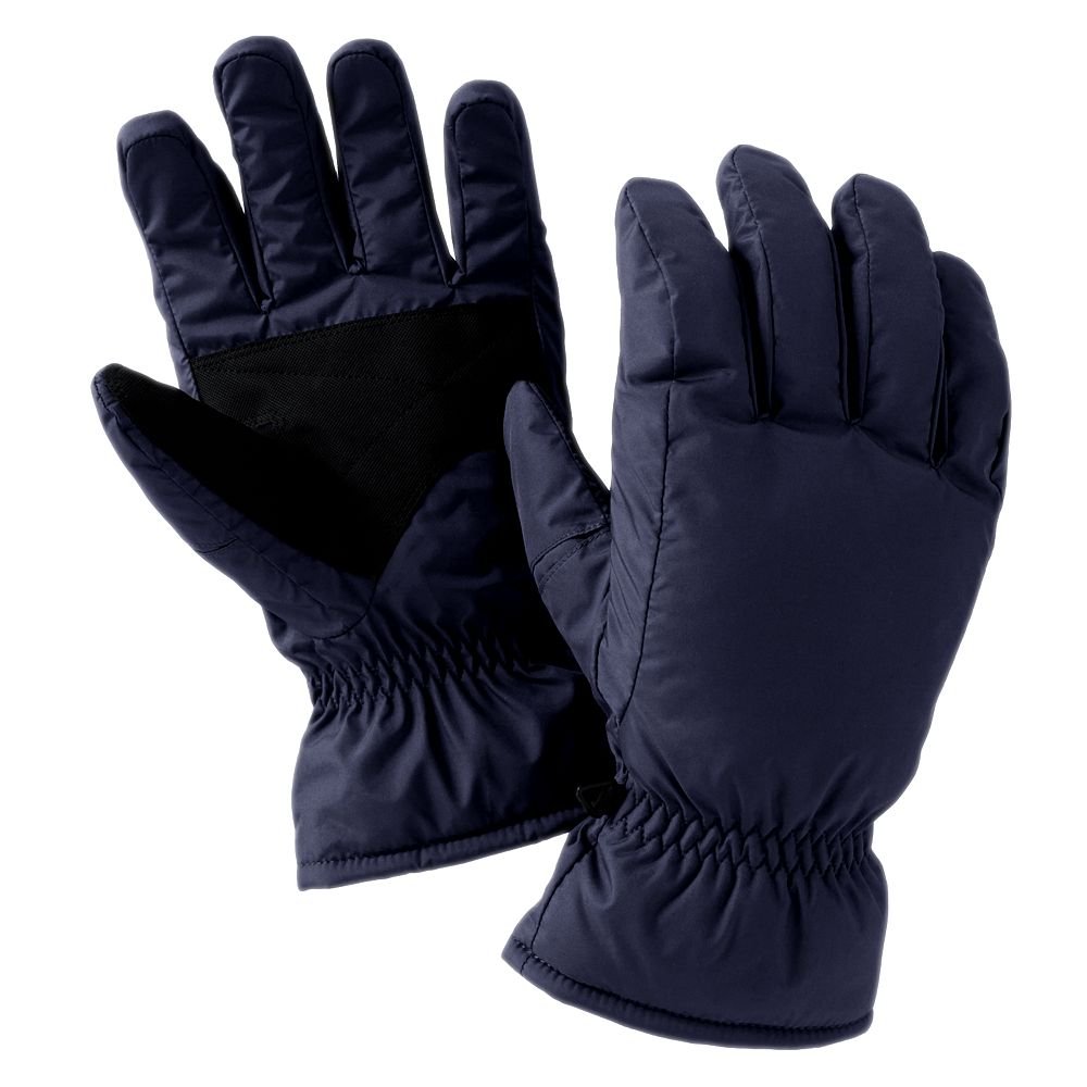 Isotoner Mens Ski Gloves Medium Large Navy Blue NEW 42