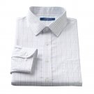 Mens Croft & Barrow Plaid Classic-Fit No-Iron Button-Down Collar Dress Shirt 18.5 36 NEW