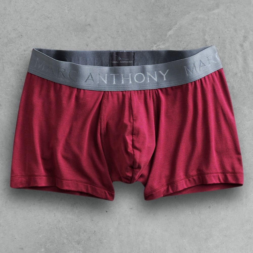 Marc Anthony BURGUNDY Trunks Underwear Sz. Small 1 Pair Boxer Brief NEW $18