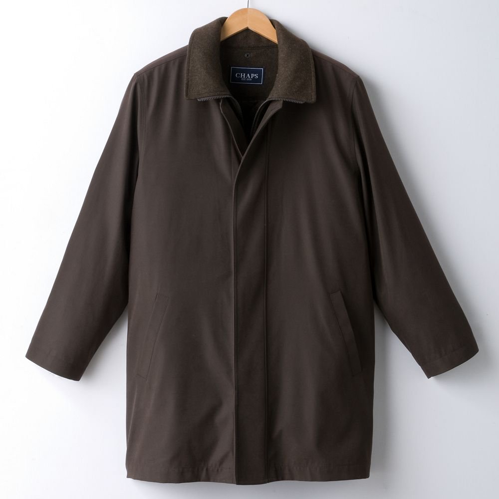 Mens Sz 46 Regular Brown Edgar Topcoat Dress Coat by Chaps NEW 275