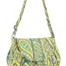 Vera Bradley Purse Handbag Shoulder Bag Saddle Up Lemon Parfait $65 NEW