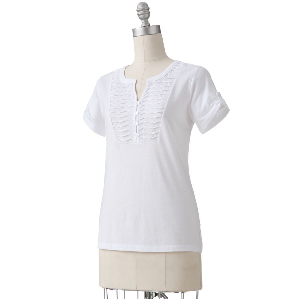 white pintuck shirt