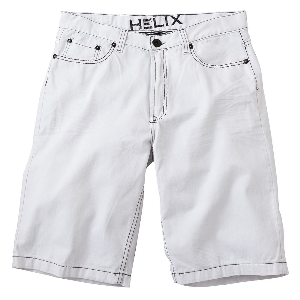 NEW White Mens Shorts Size 32 Helix Cuffed Denim Shorts 50.00