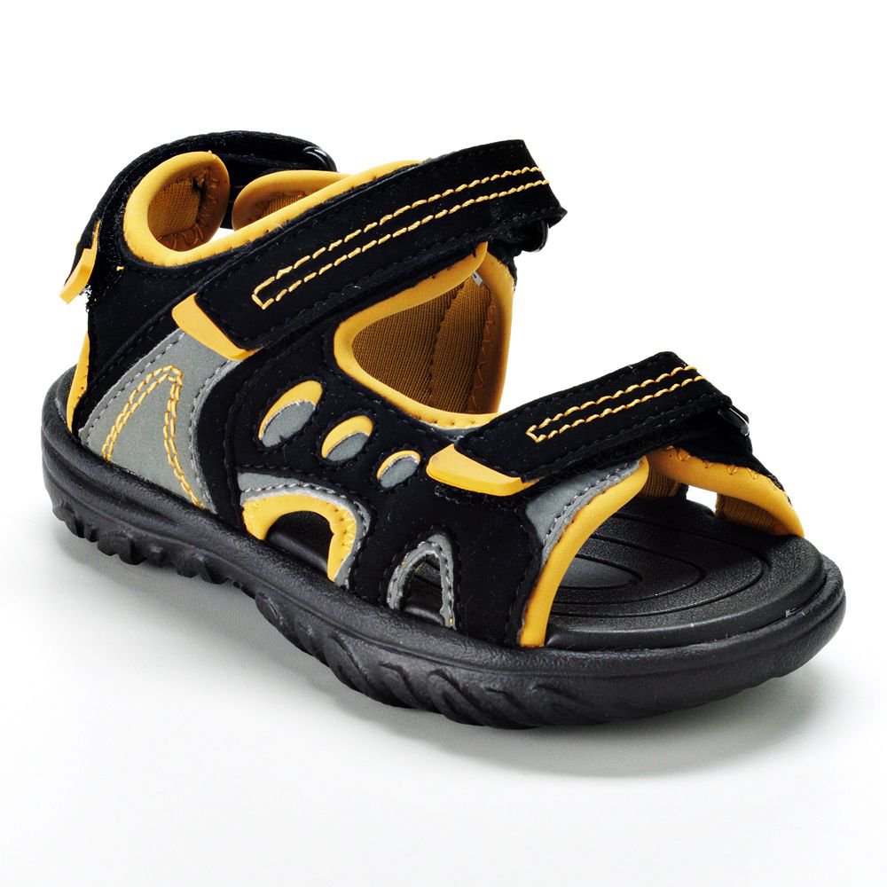 NEW Size 6T Boys Sport Sandals from Jumping Beans BLACK & Yellow $29.99
