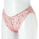 Maidenform Pink Coral Size 5 Lace Tanga Panties UnderWear Under Wear NEW $10
