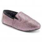 Juniors Pink Glitter Shine Slippers by SO Pink Mauve Size XL NEW $24