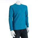 Mens Small or S Blue Green Marled Thermal Shirt Top Tee Levi's Brand + Stocking Cap $50.00 NEW