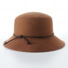 NEW Brown Croft & Barrow Felt Trench Microbrim Hat Braided Cord $46.00