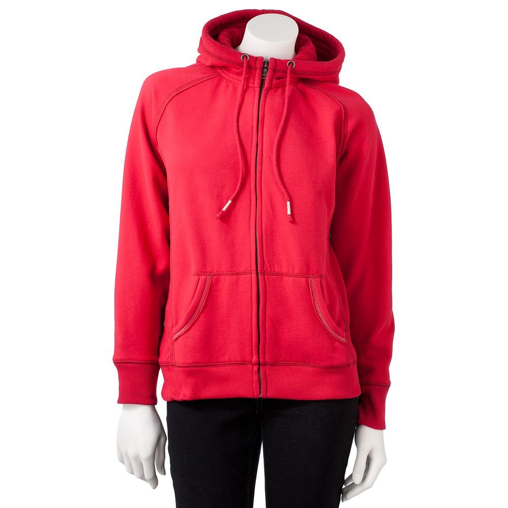NEW RED SONOMA Womens Petite Cable-Knit Hoodie Zip Front Hooded Jacket ...