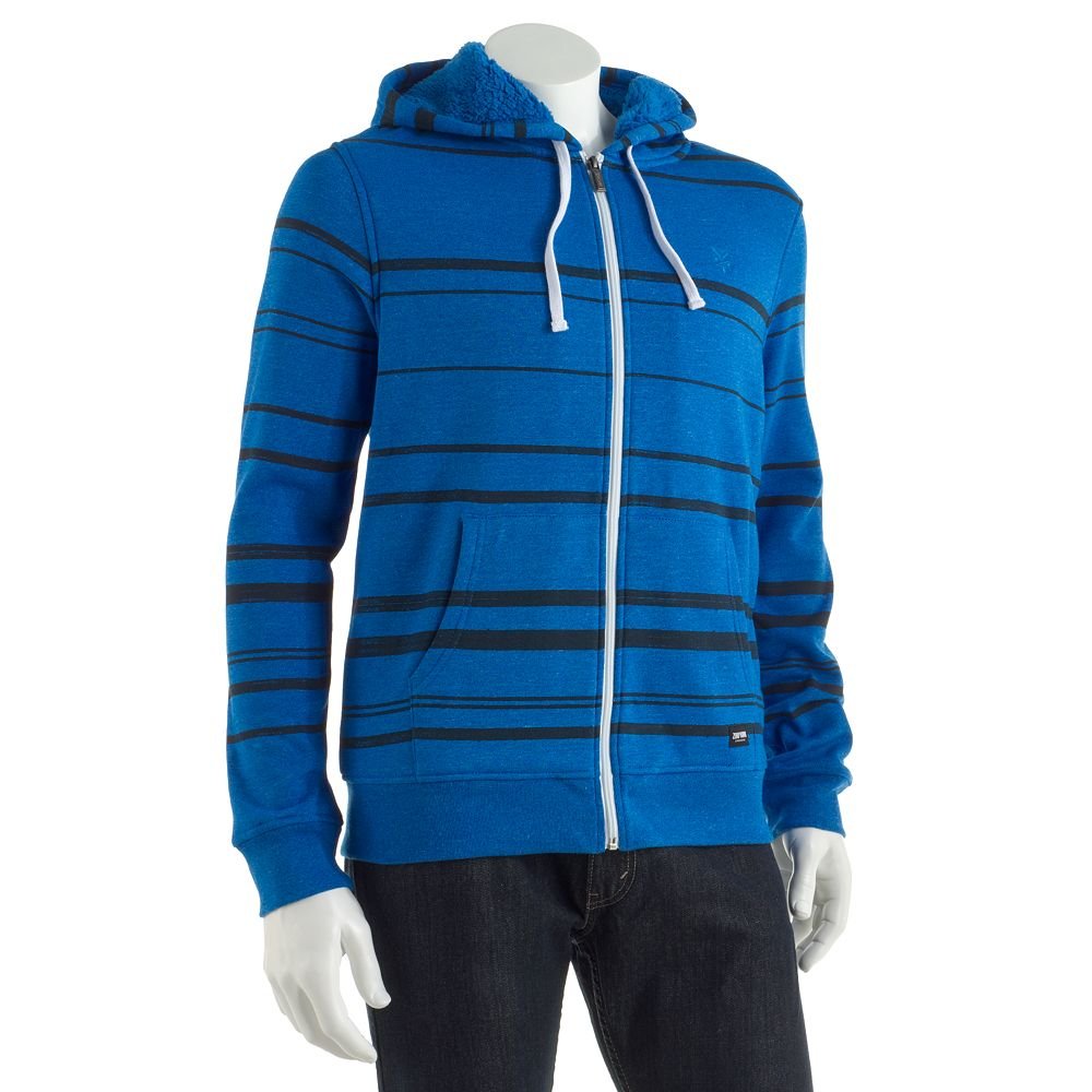 Mens Sz 2XL or XXL SherpaLined Hoodie Jacket or Coat Zoo York BLUE 90.00
