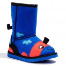NEW Size 8 Jumping Beans Side Zipper Blue Character Boots Toddler Boys $40