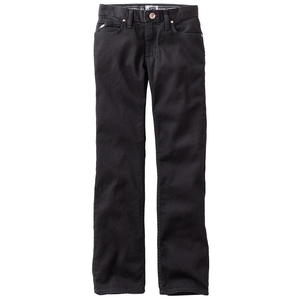 Vans Black Slimbo Skinny Jeans Boys Size 12 Skate Style Jeans NEW $48.00