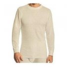 Mens Extra Large Natural Color Thermal Shirt Top or Tee Long Sleeve Fruit of the Loom NEW