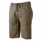 Mens Sz. 32 Trench Brown Flat Front Raw Edge Shorts by UnionBay Union BayNEW