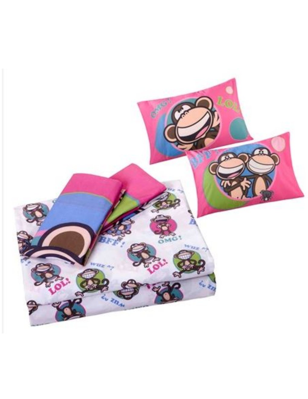 BOBBY JACK TEXT ME SHEET SET Twin Size Super Cute NEW