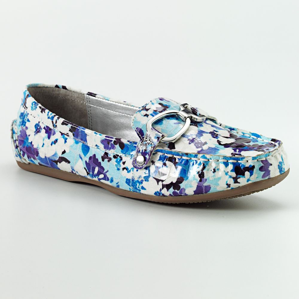 NEW Croft & Barrow Flat Loafers Womens Shoes Multi Color JILL Sz 8 Loafer Slip On