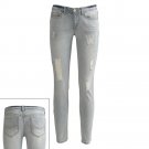 NEW Juniors Size 7 Mudd Distressed Skinny Blue Jeans - Juniors $48