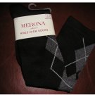 New Black Argyle Knee High Socks by Merona Casual Socks NEW