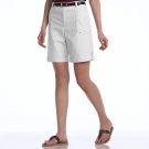 Womens Ralph Lauren CHAPS Convertible Poplin Shorts White Size 4 NEW
