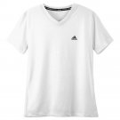 NEW Girls White Adidas Climalite Tee Sz XL T-Shirt Athletic Top