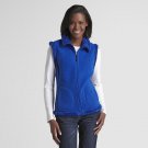 NEW Womens Medium Azure Blue Laura Scott Reversible Fleece Vest $40