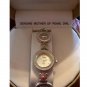 Womens Watch Gold and Silver 2 Tone Circle Watch Bangle Style NEW Gift