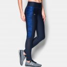 New Under Armour HeatGear Running Leggings Fly-By Style SMALL Navy Blue