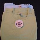 NEW Lot of 2 Womens SMALL Authentic Life Tees Pastel Green & Blue