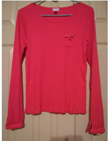 NEW Ribbed Pajama or Lounge Top or Shirt by Jockey Size Small Color of Melon or Coral