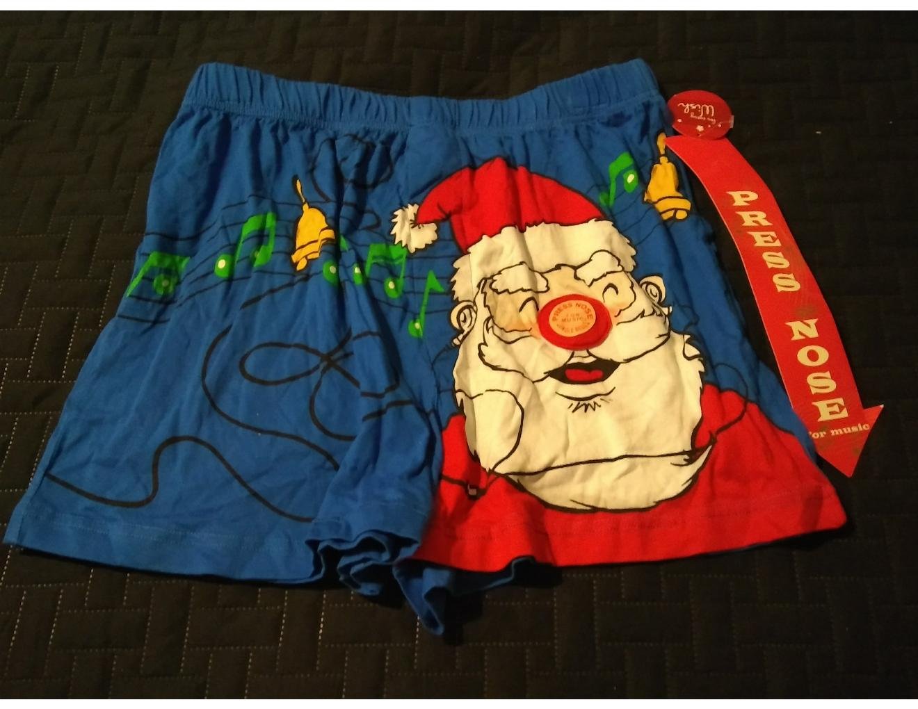 NEW Musical Santa Clause Christmas Boxer Shorts Boxers Size Medium M
