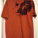 Mens Teens Boys Orange Duck Commander Duck Dynasty Tee T-Shirt Large NWOT