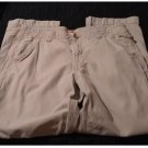 Pre-Owned Mens Tan Khaki Jeans by Mossimo 34 x 30 Vintage Styling Nicks Fraying